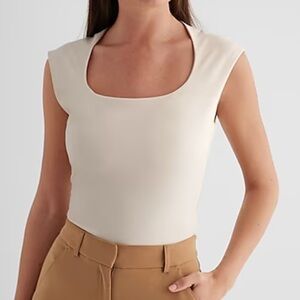 EXPRESS| body contour cream faux leather bodysuit